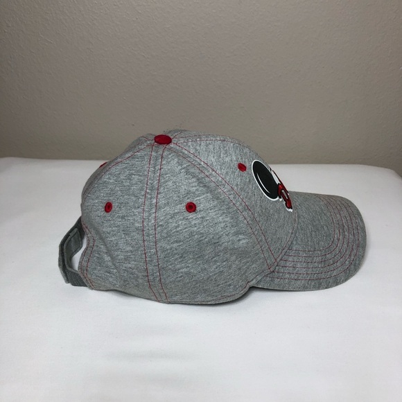 Disney Men's Cotton Mickey Mouse Dad Fan Adjustable Gray Red Black Baseball Cap - Picture 7 of 13